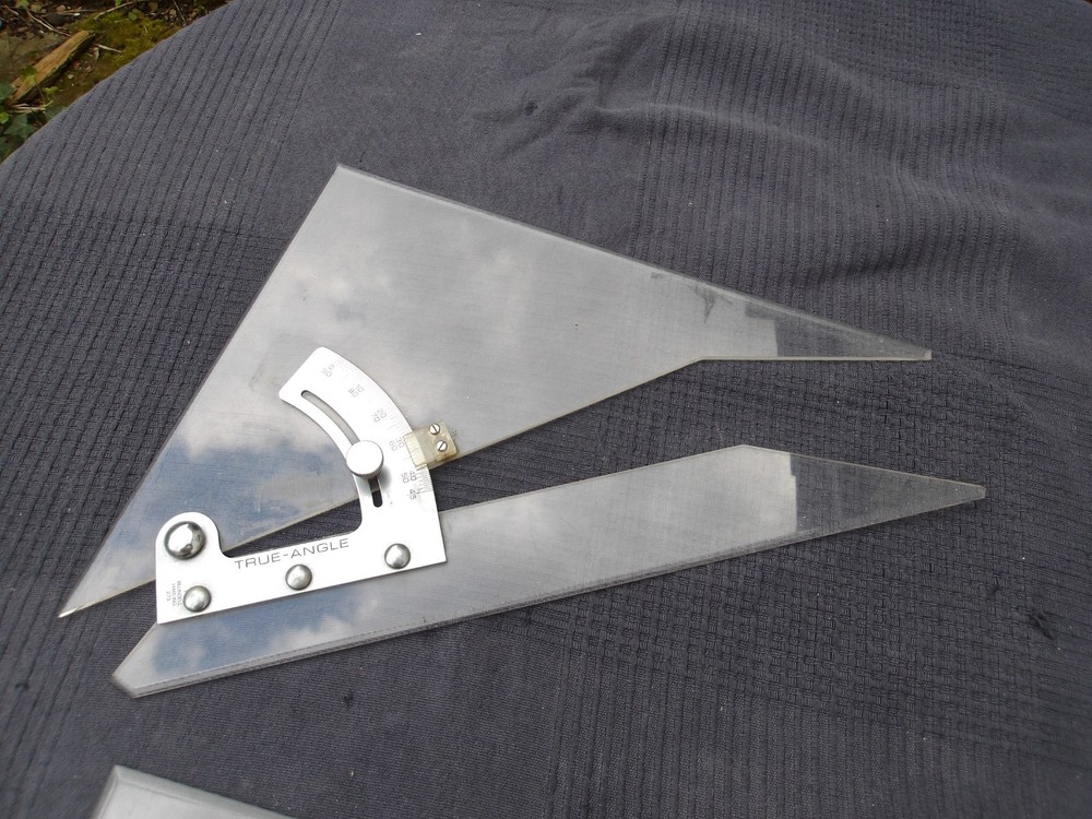 Vintage Blundell Harding True-Angle & Thornton Kinwest Adjustable Set Square