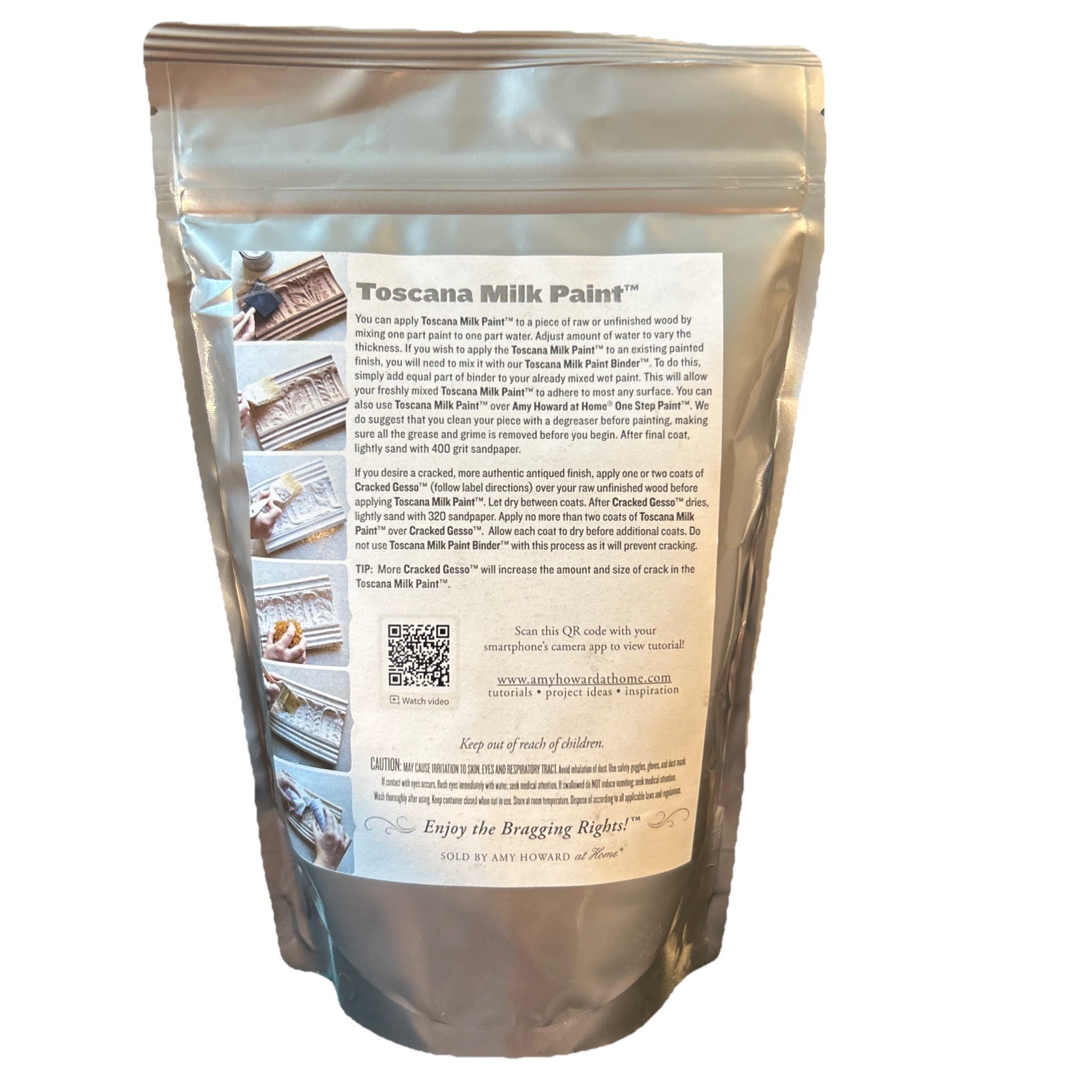 1 PACK Amy Howard at Home Toscana Milk Powder Paint Scandinavian Grey 12oz NEW