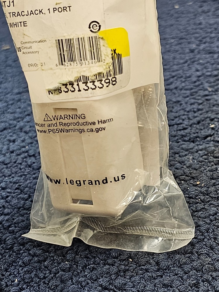 (QTY 15) LEGRAND 404TJ1 TracJack Surface Mount Box, One Unit Module Single Side