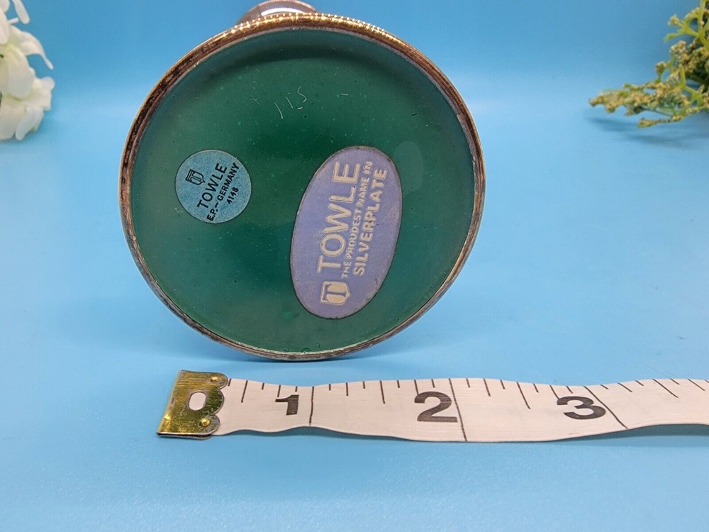 Towle Silverplated 8" Bud Vase EP Germany Tarnished