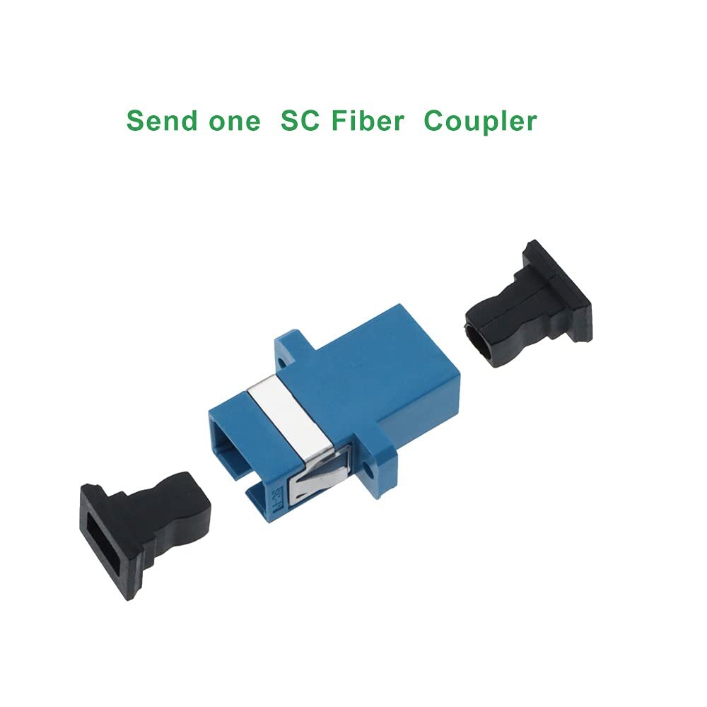 2-Pack SC to SC Single Mode Fiber Patch Cable Simplex SCUPC Fiber Optic Cable...