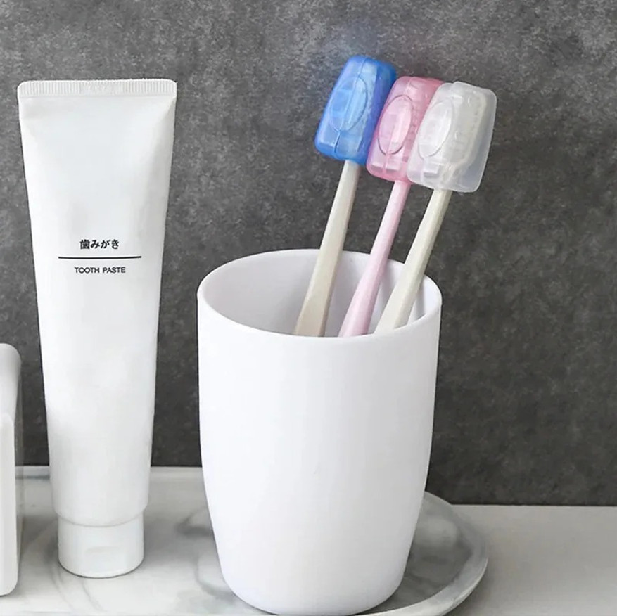 30pcs Toothbrush Head Cover Caps Travel Germproof Dustproof Protectors Set - NEW