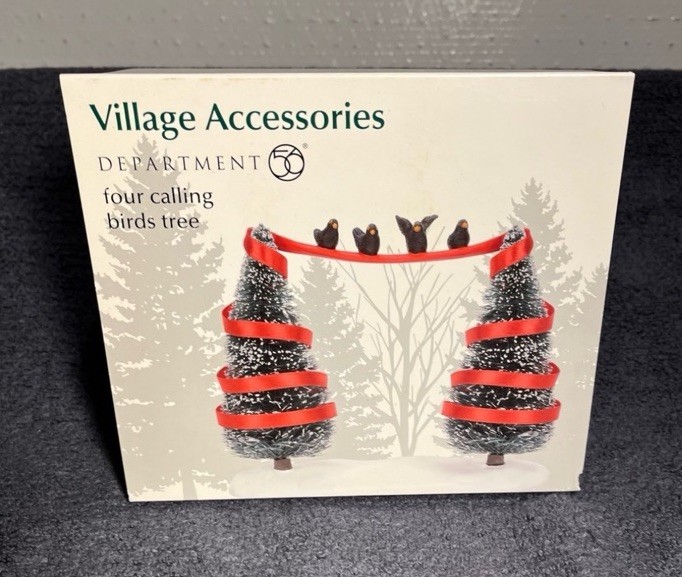 Dept 56 Village Accessory “Four Calling Birds Tree”