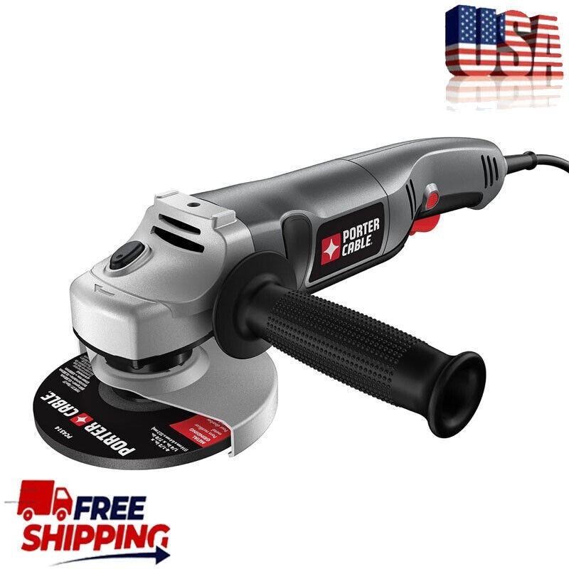 Electric Angle Grinder Tool 4-1/2-Inch 7.5-Amp Adjustable Side 3-position Side