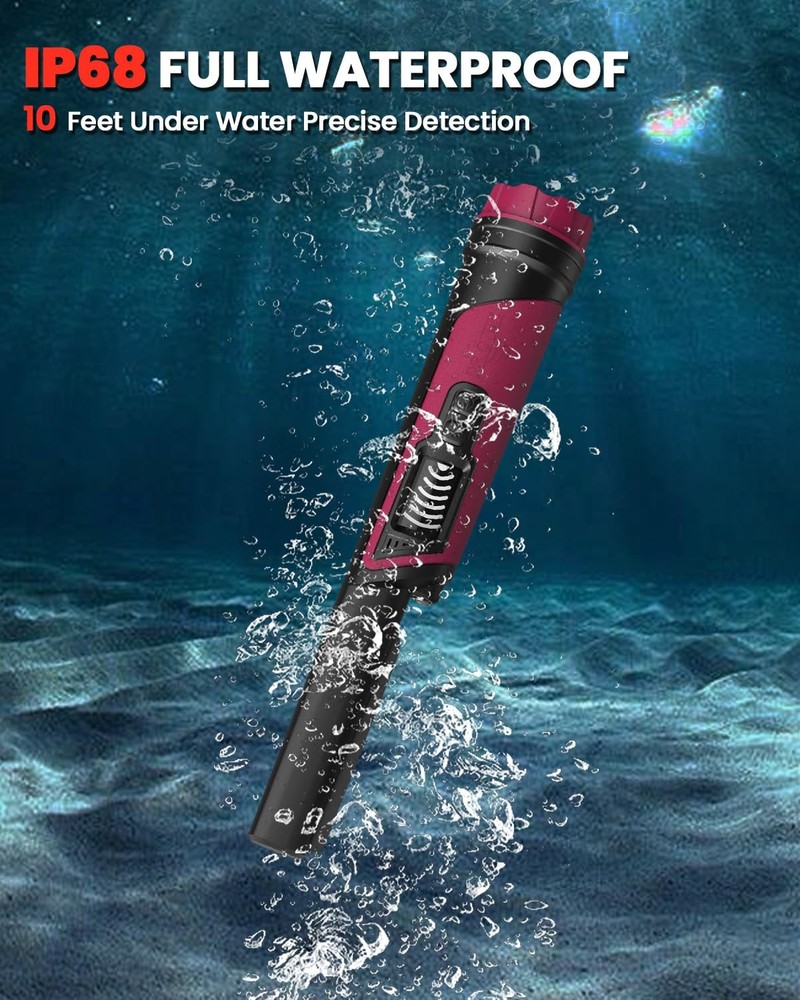 DR.ÖTEK Metal Detector Pinpointer IP68 Fully Waterproof Underwater Handheld