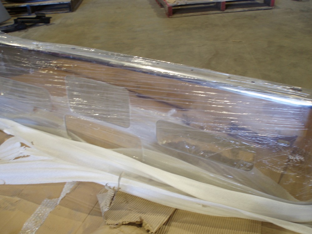 CHROME PLATED SEMI BUMPER 16"