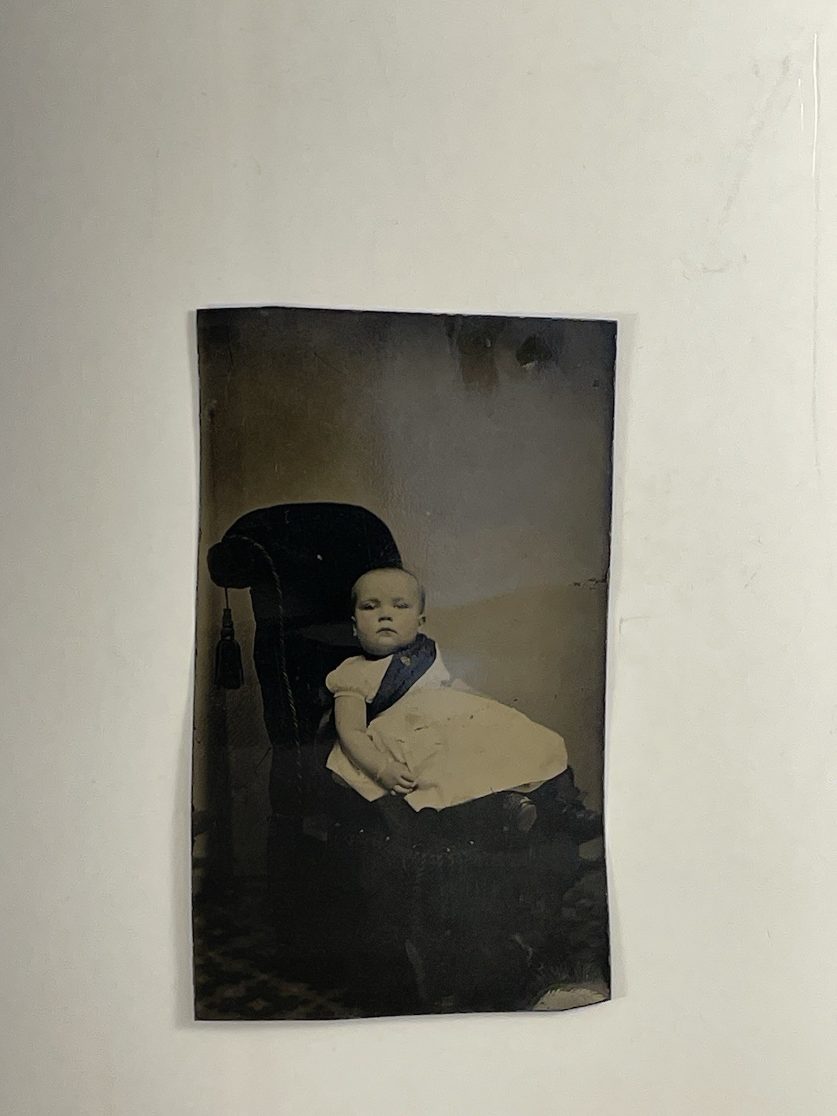 7 Antique Tintype Photographs Civil War Era Portrait Lot Baby Vermont Studio