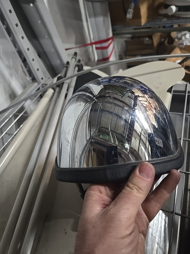 biker Large hard hat Chrom
