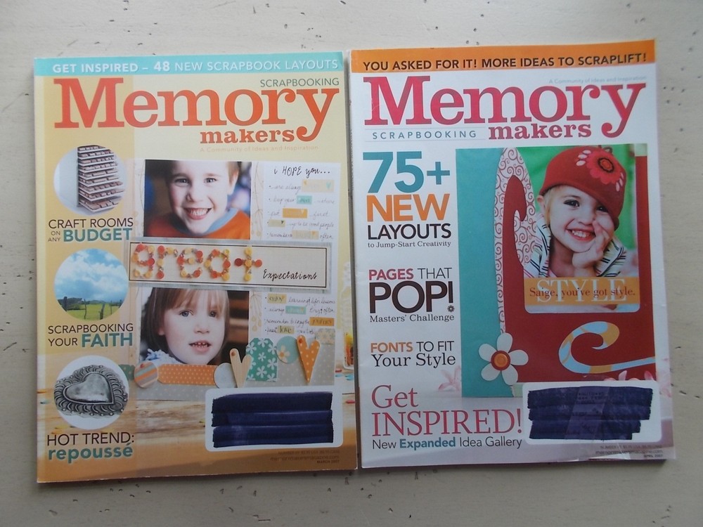 Lot 14 Memory Makers Scrapbook Idea Magazines 2003-2007