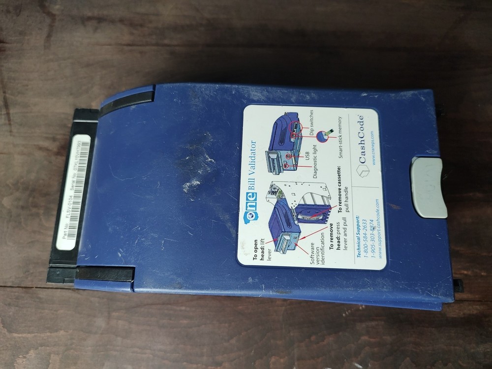 CashCode One Bill Validator / Bill Acceptor | Part Number: FLSV-0104 Untested