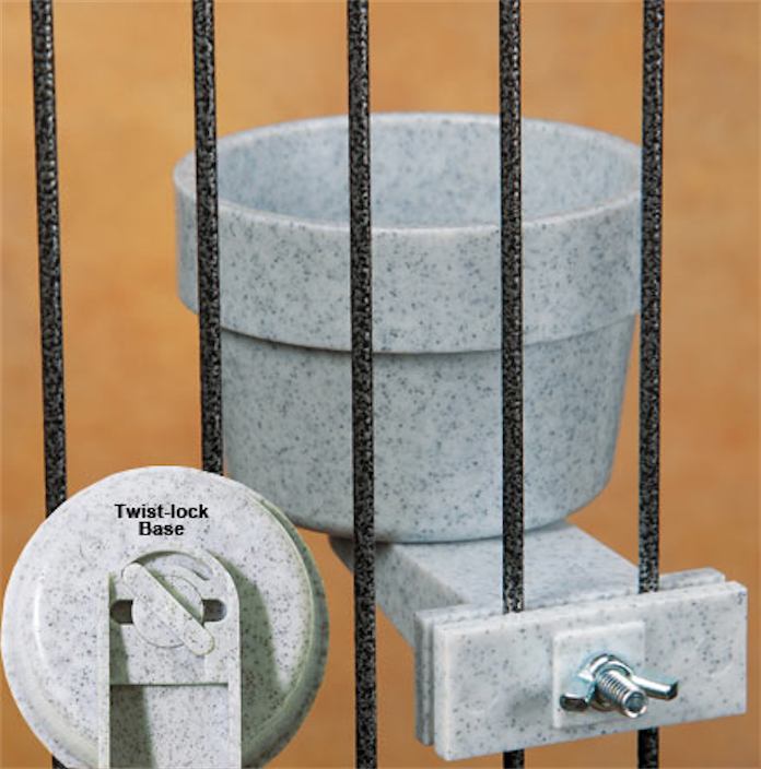 10 oz Lixit FOOD WATER QUICK-LOCK crocks bowls parrot bird dog cat dish pet cups