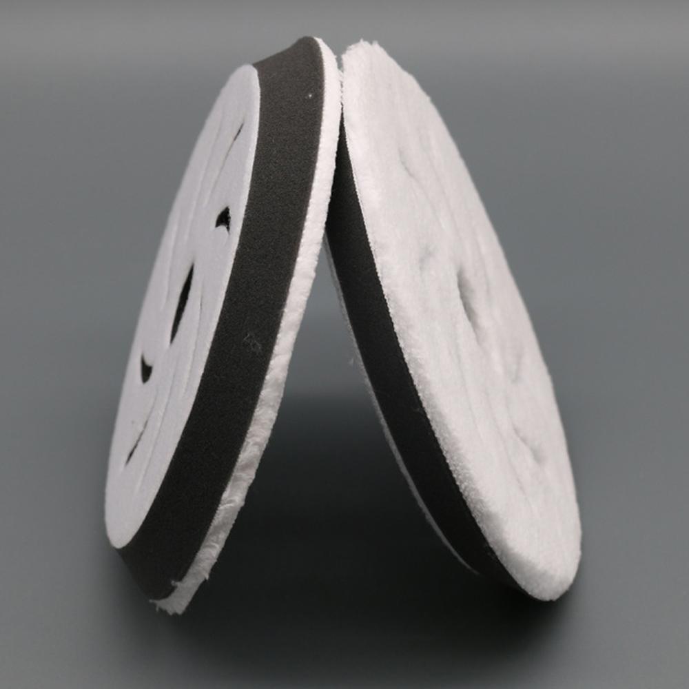 6 Inch Microfiber Finishing Disc Pad Soft Wax Removal Pad Hook Loop Buffing Pad