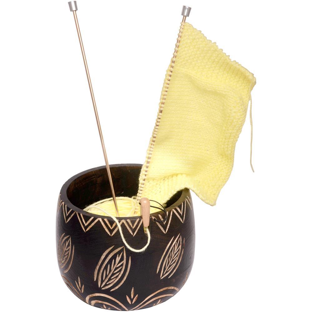 Knitter's Pride Yarn Bowl - Leafy