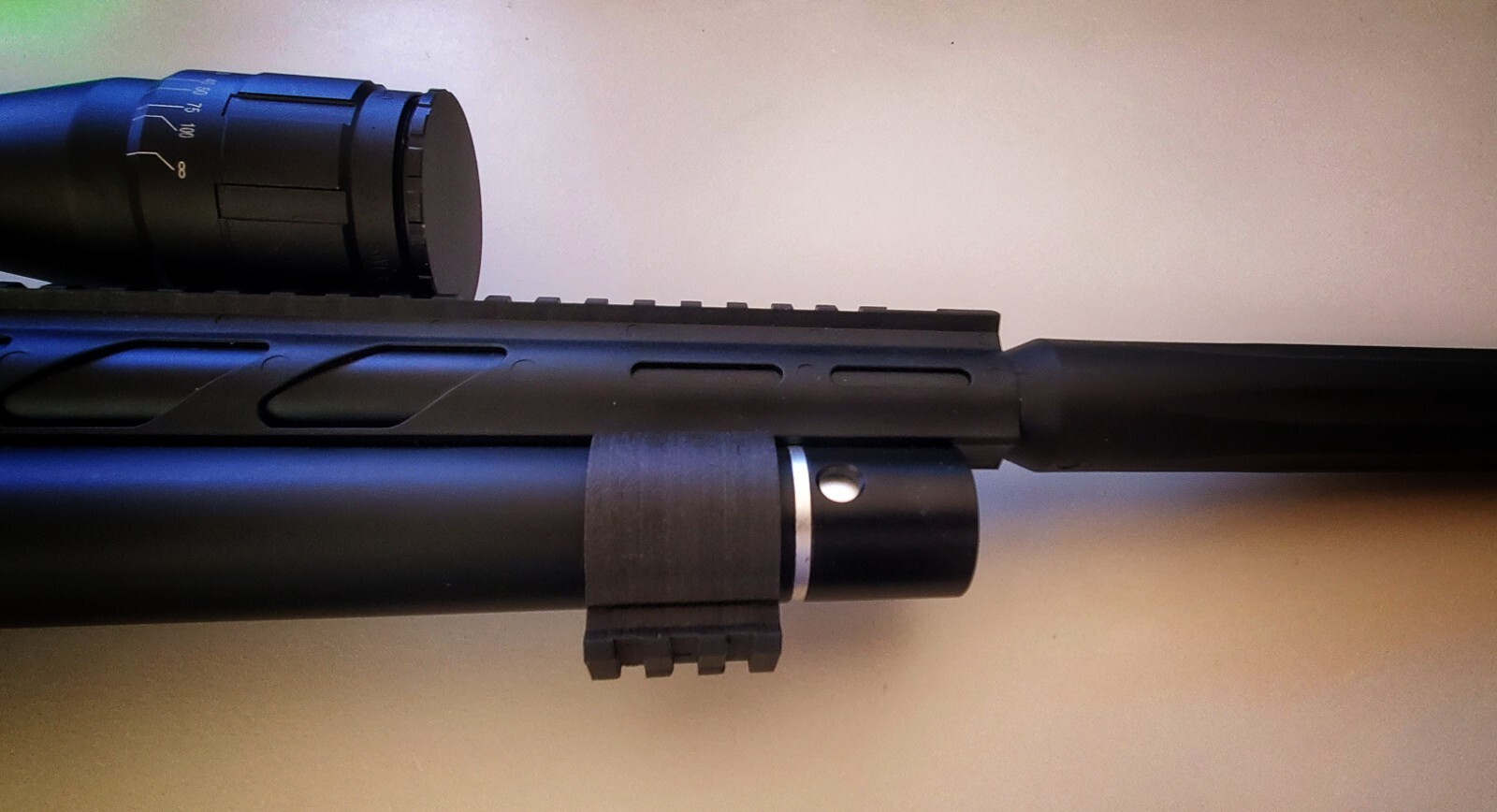 Umarex Notos Picatinny Air Cylinder Mount - Pic Rail Adapter Notos PCP Air Tank