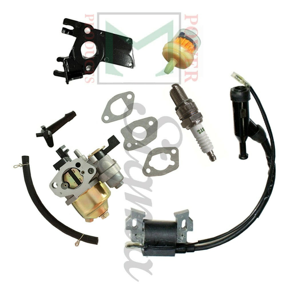 For Harbor Freight Predator Engine 212cc W/ Ignition Coil Spark Plug Carburetor
