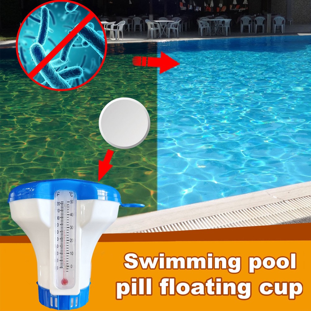 Large Capacity Pool & Spa Dispenser 5 Inch Sturdy Chlorine Floater Method