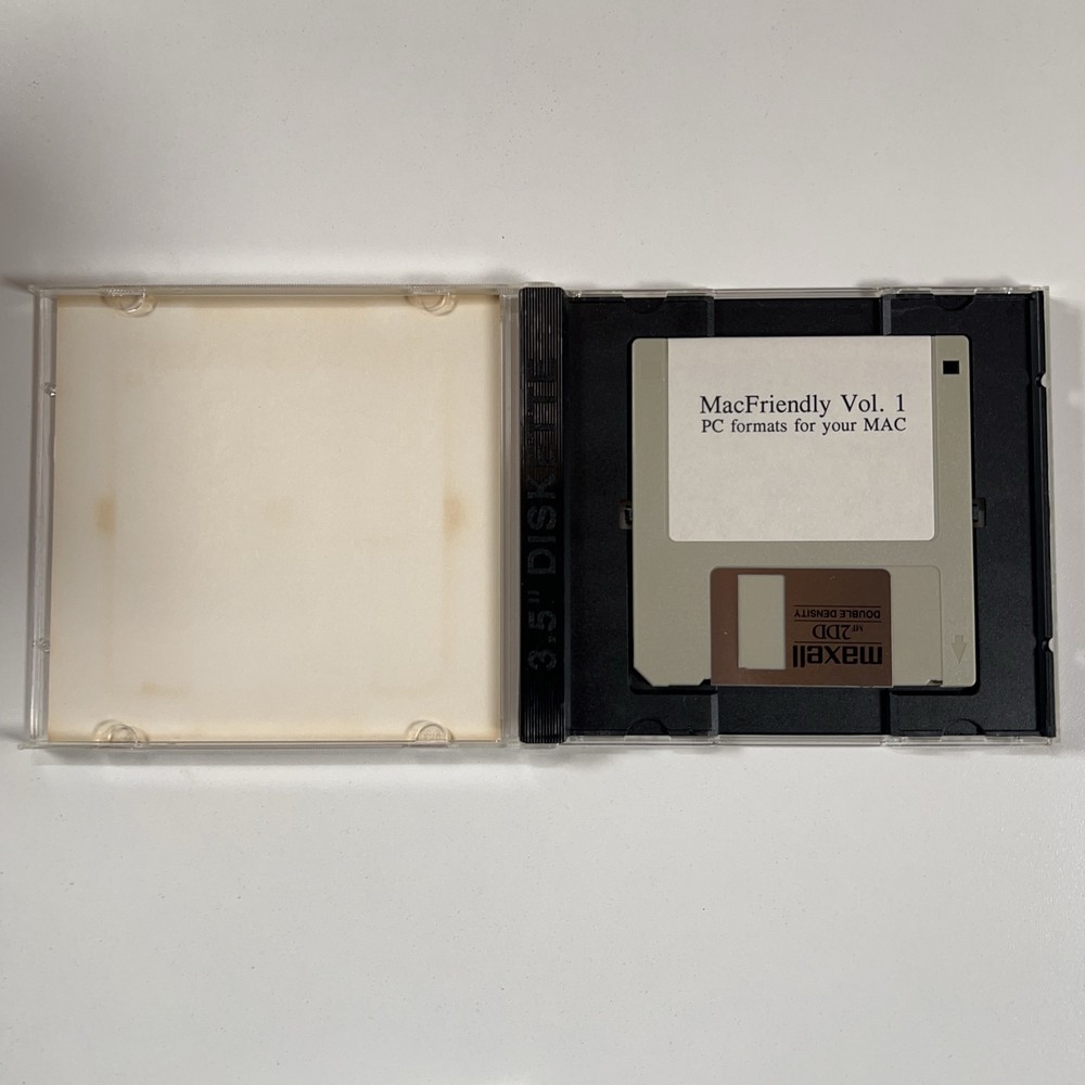 MacFriendly Vol. 1 Macintosh Software 3.5" Floppy Disk Utility CIB