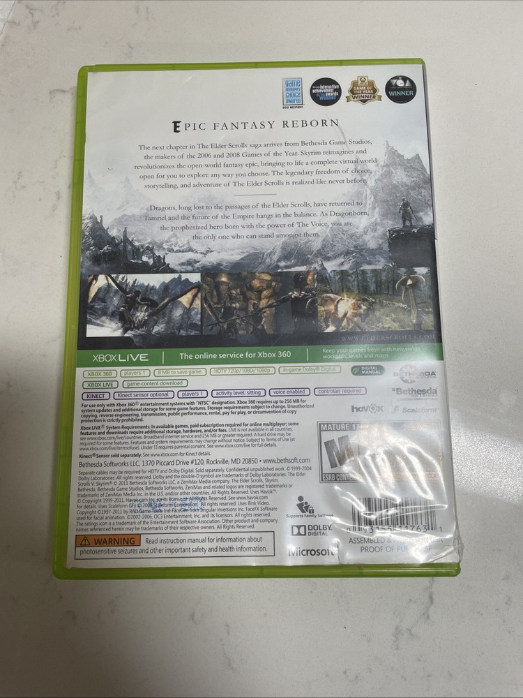 OFFICIAL Microsoft Xbox 360 Kinect System with Two Games FAST SHIP