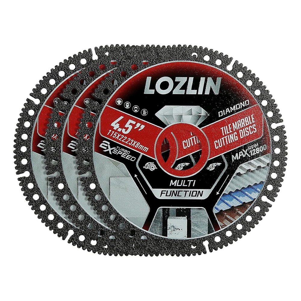Diamond Tile Cutting Blade 4.5" 3PCS for Angle Grinder
