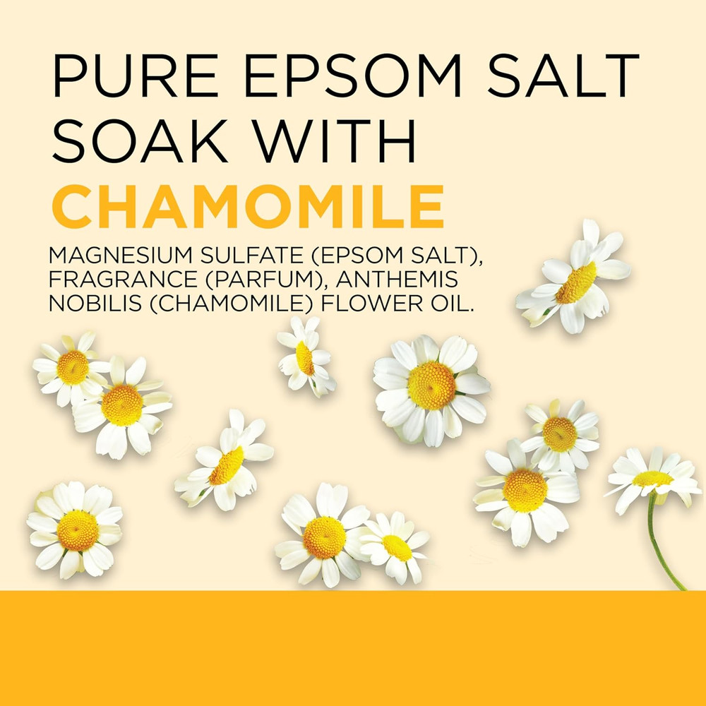 Dr Teal's Epsom Salt Soaking Solution, Chamomile, 48 Oz