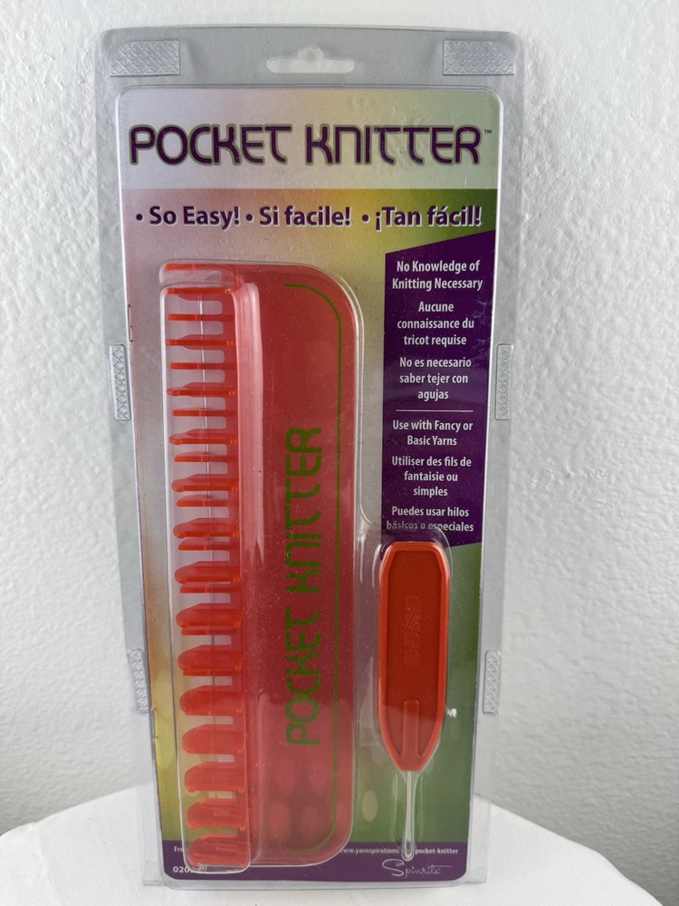 Spinrite Pocket Knitter Kit Red