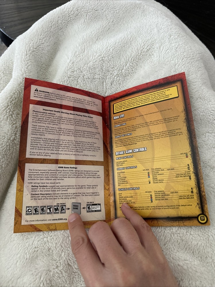 XBOX 360 Manual Only Borderlands 2