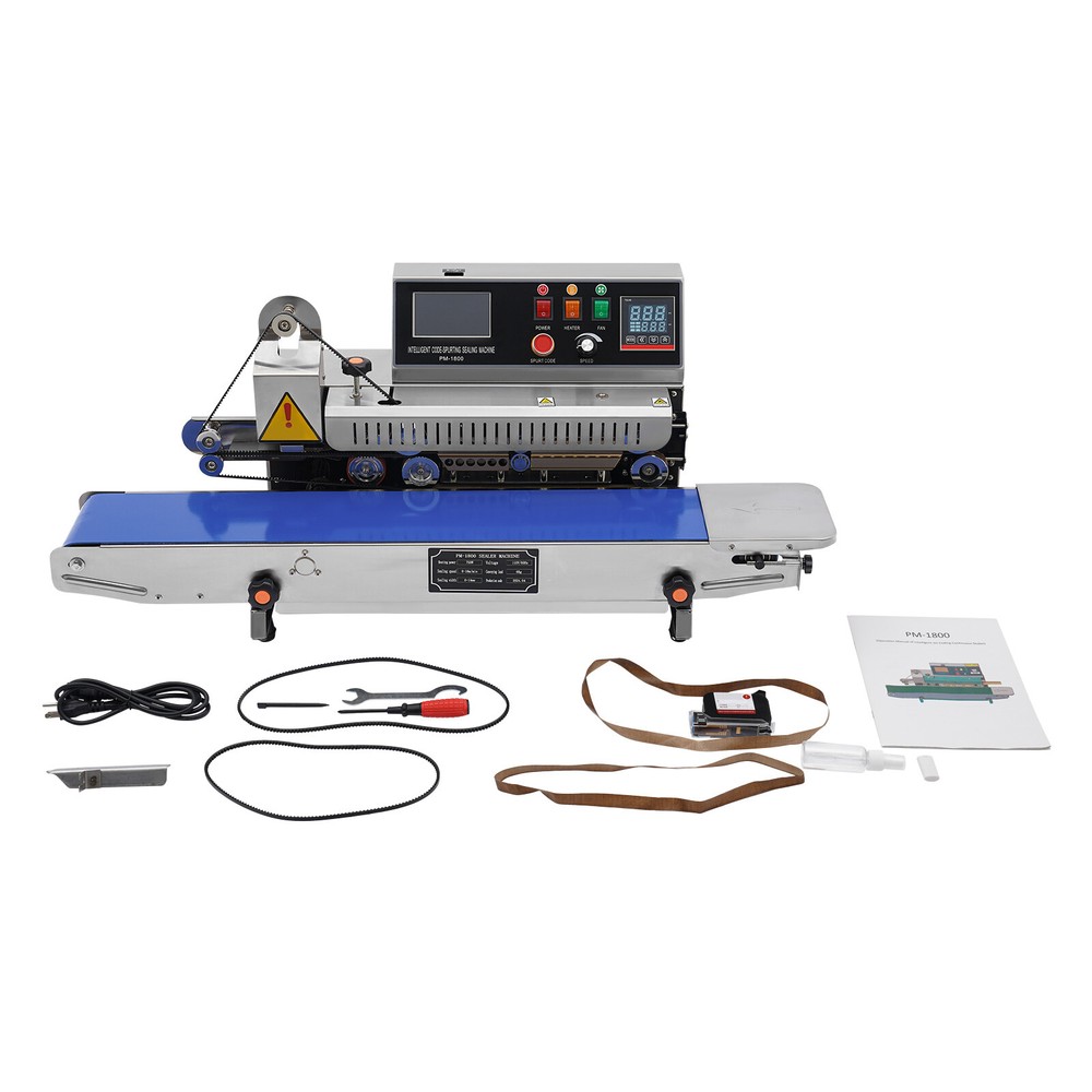 Automatic Continuous Sealing Machine with Inkjet Printing Packaging Band Sealer