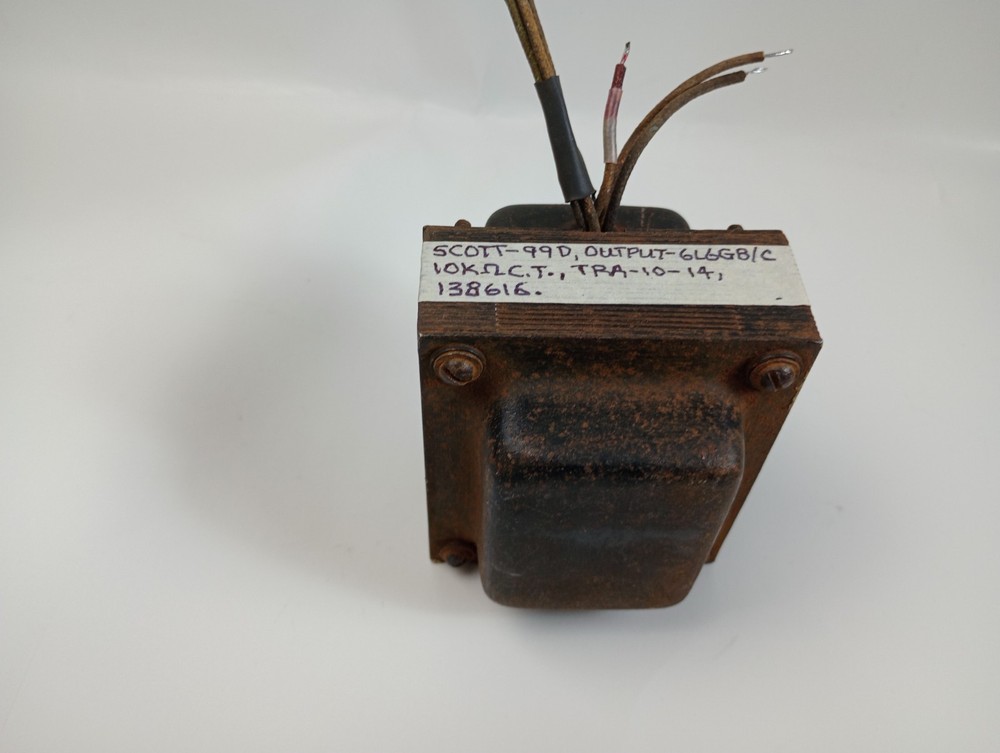 Scott 99D Output Transformer -Tests Good-part #TRA-10-14