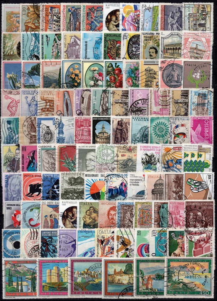 082 - Italy - 200 Different Used Stamps