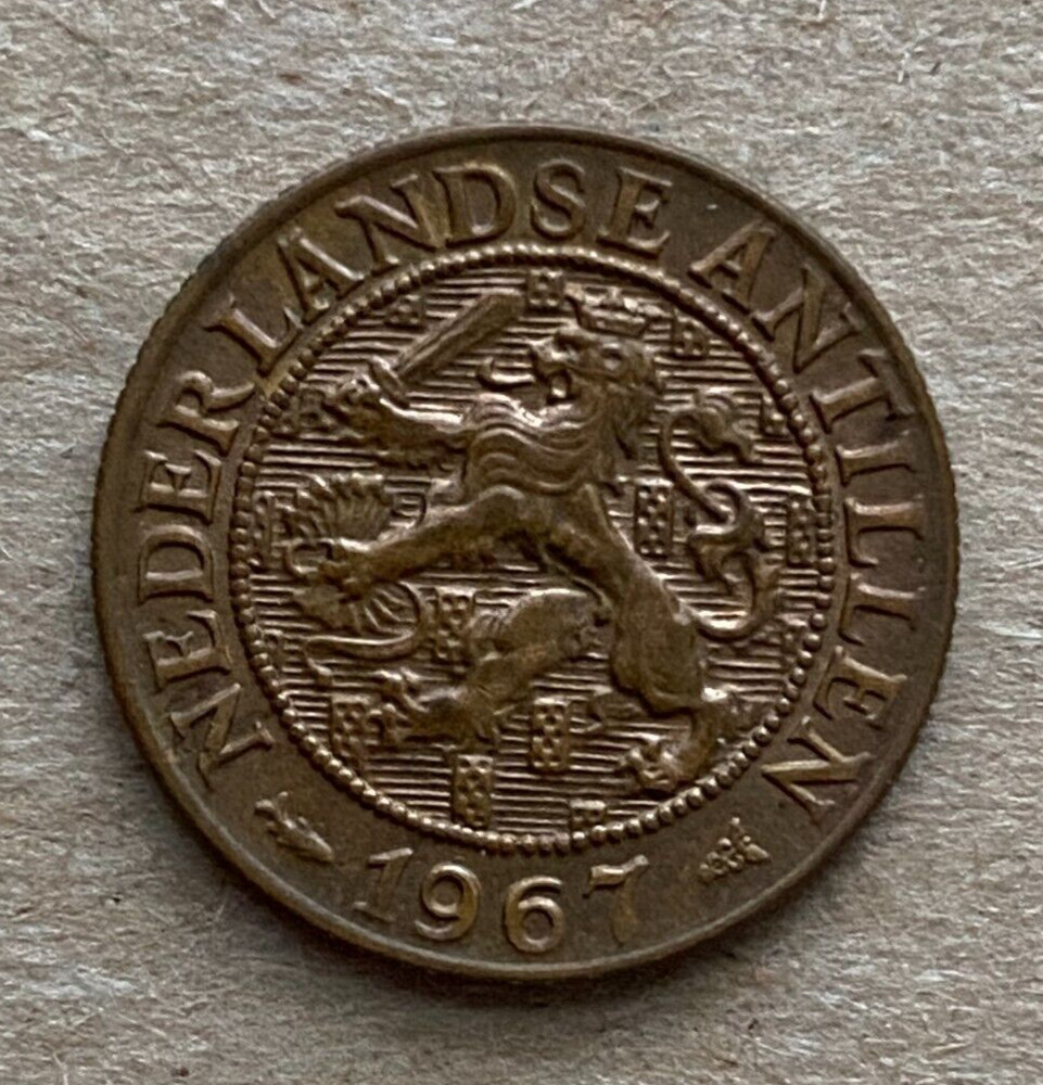 Netherlands Antilles, 1 Cent, 1967, KM#1