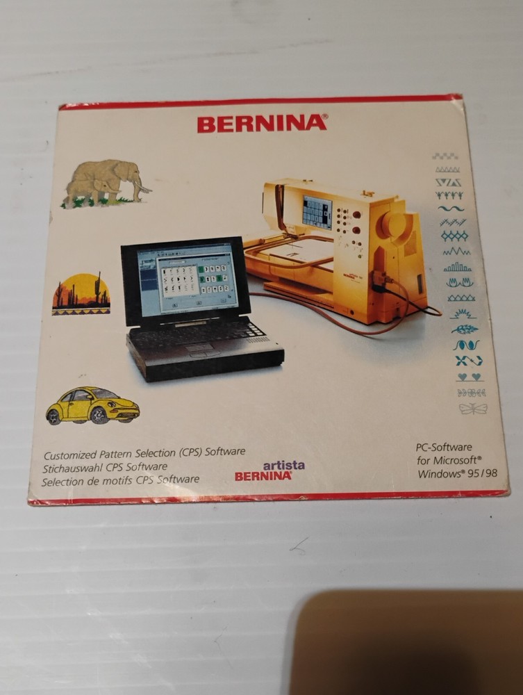 Bernina Artista Embroidery Customized Pattern Selection (CPS) Software CD