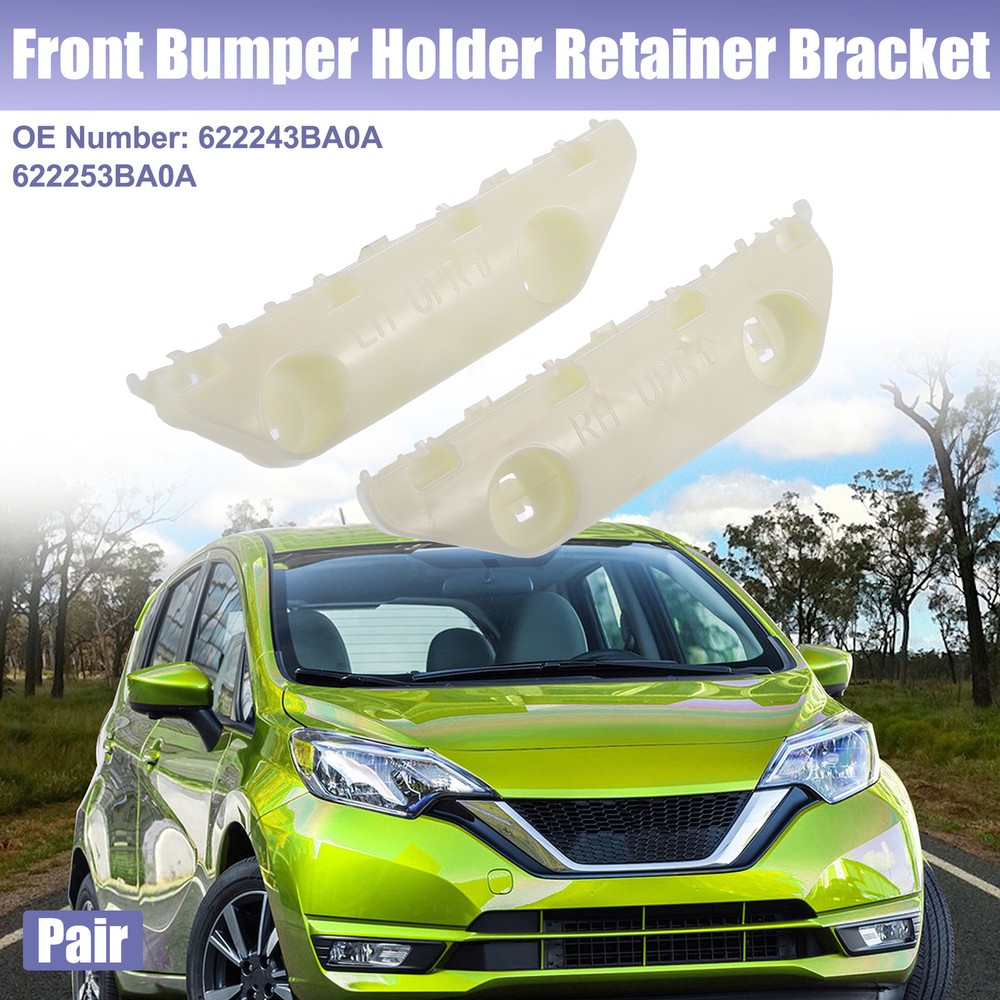 1 Pair Left Right Side Front Bumper Mounting Support Bracket for Nissan Versa