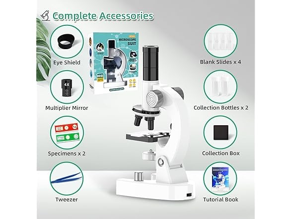 Children’s Microscope Science Kit White