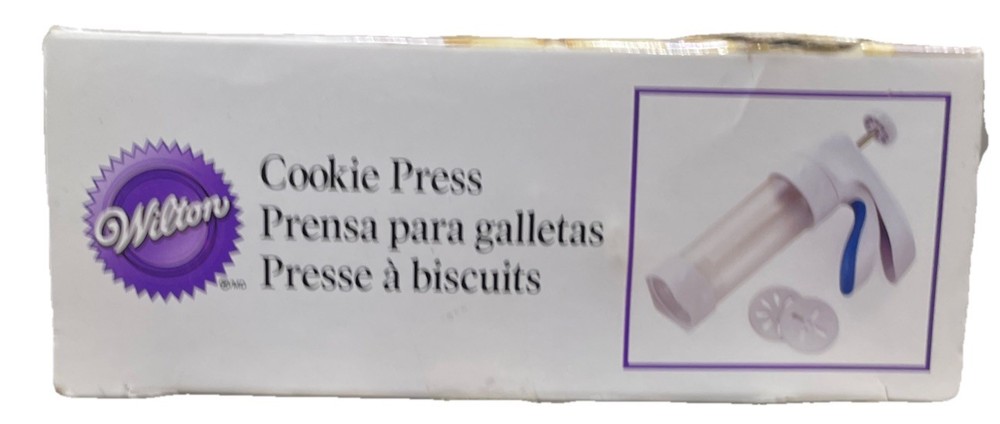 Wilton Cookie Press with 12 Disks - Easy Squeeze Baking Tool, Boxed
