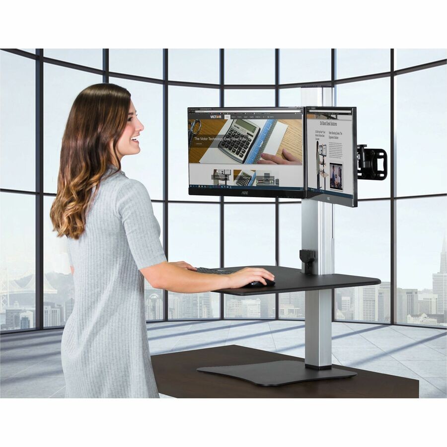 Victor DC450 Electronic Standing Desk Workstation