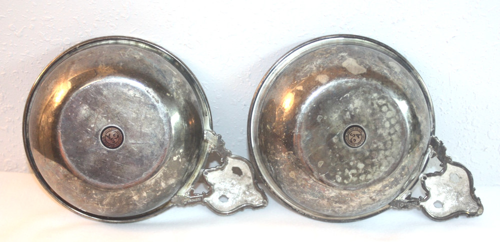 Set of 2 Porringers w/Spoons - Godinger Silver Art Co Ltd.
