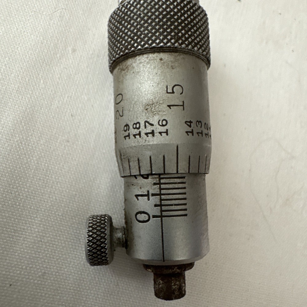 VINTAGE SEARS CRAFTSMAN DEPTH MICROMETER INDICATOR PRECISION MEASURING TOOLS.
