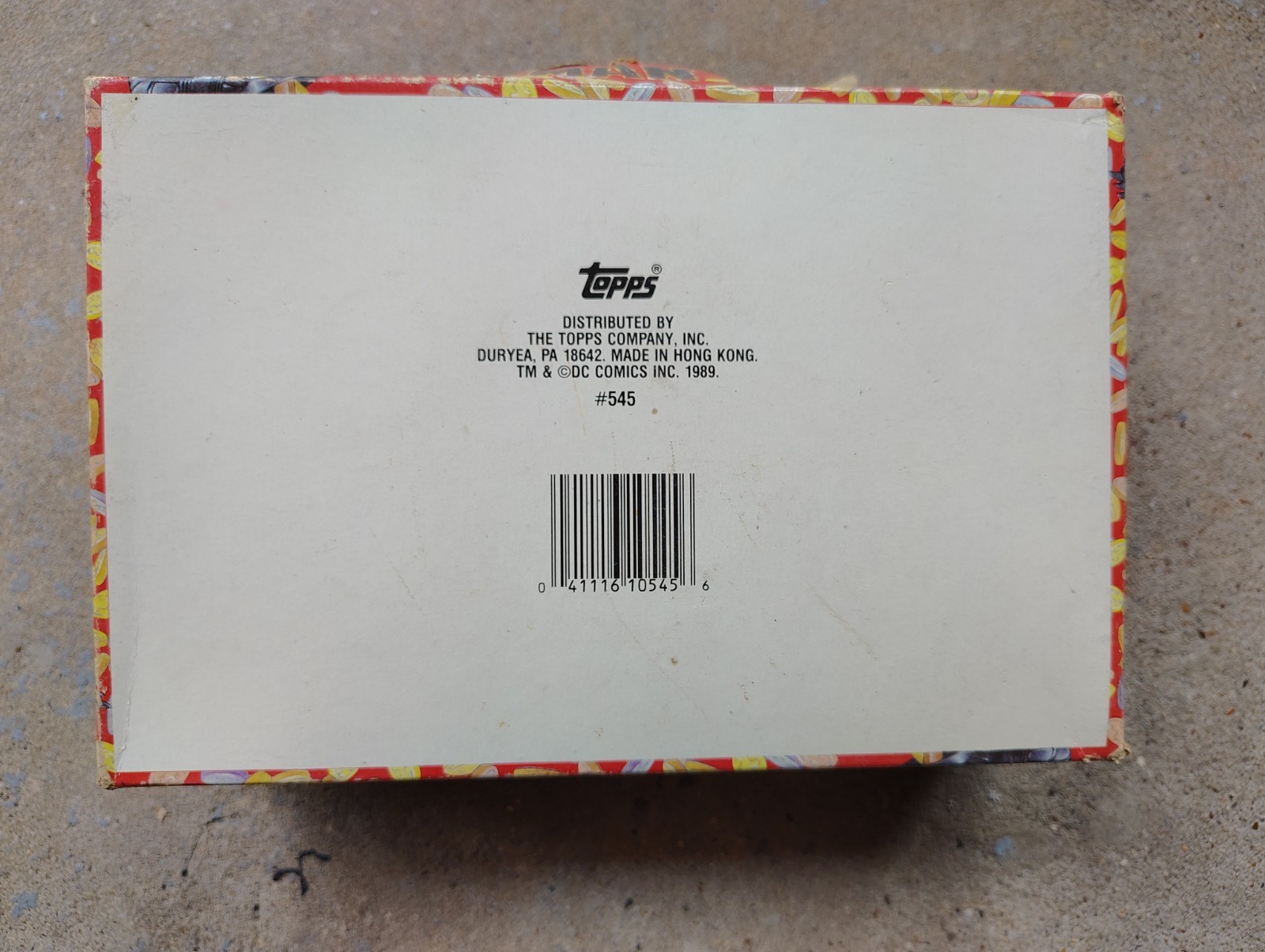 Vintage 1989 candy. Topps Batman Joker Plastic Figures open box w/ 24 packs