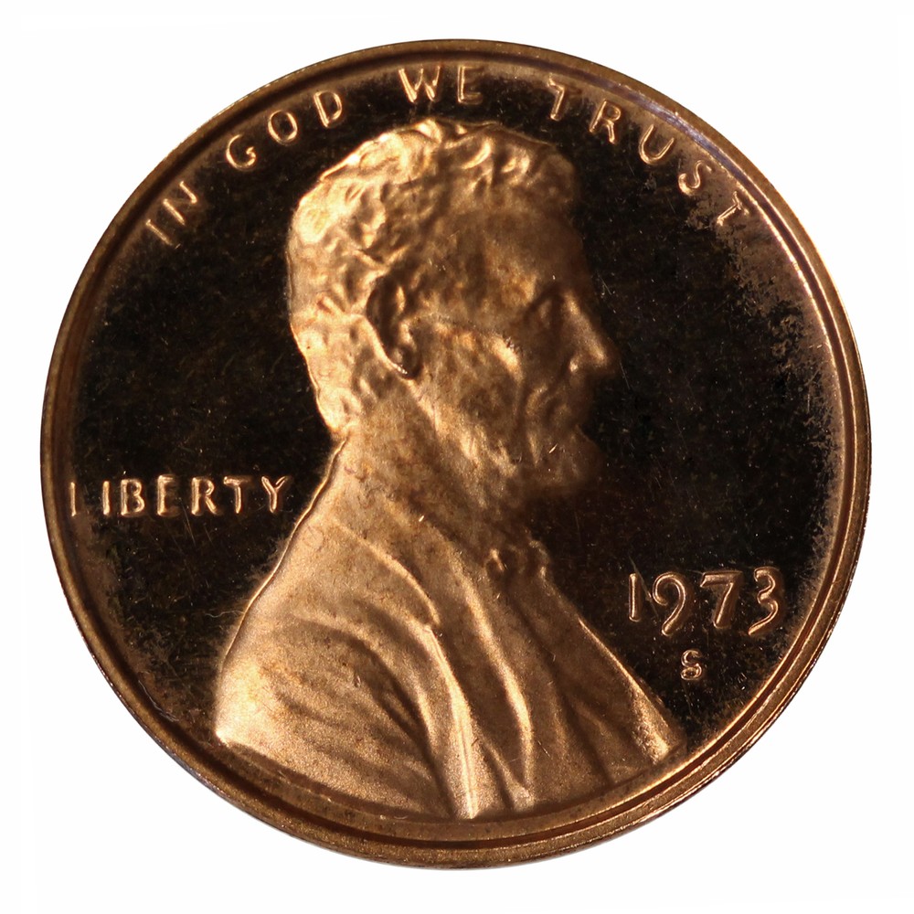 1973 -S Lincoln Memorial Cent Gem Proof Single Coin