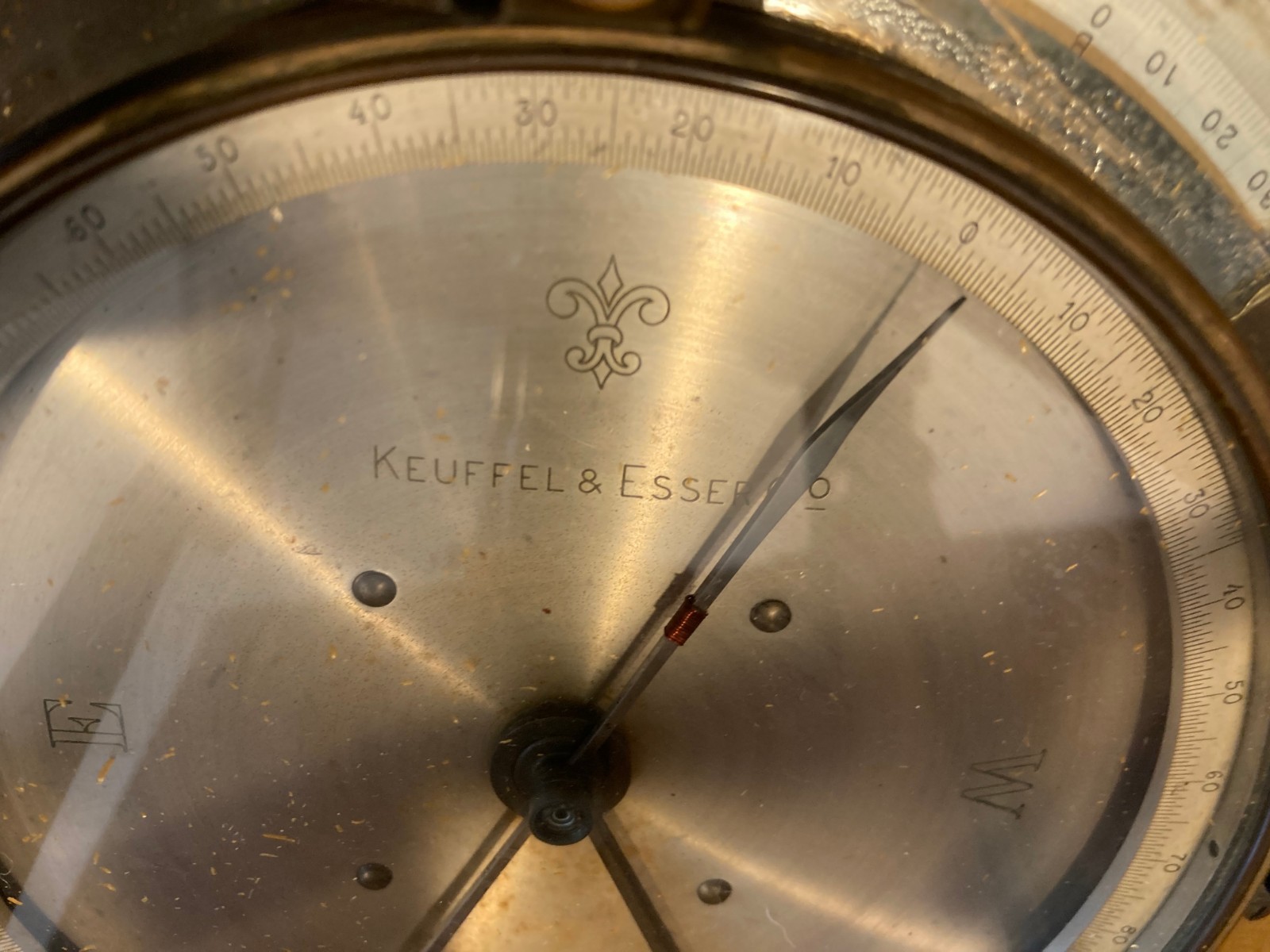 1906 KEUFFEL & ESSER SURVEYOR TRANSIT THEODOLITE ORIGINAL BOX