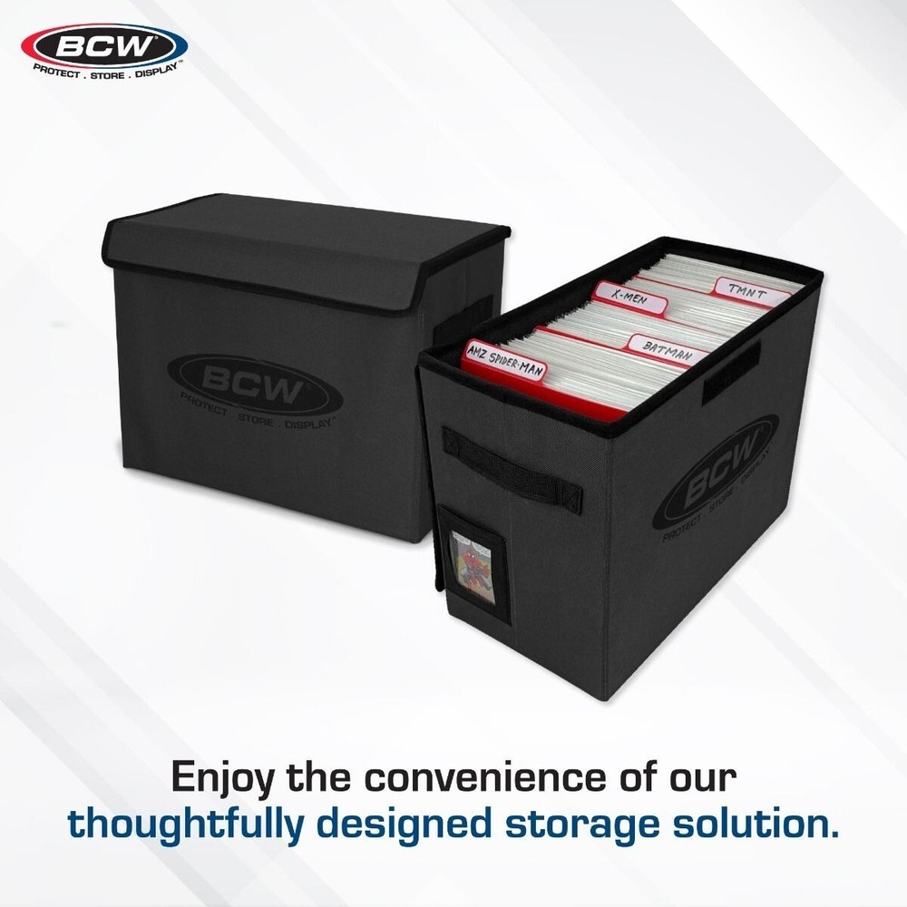 BCW Comic Book Foldaway Light-weight Collapsible Holds 125+ Comics **FIVE PACK**