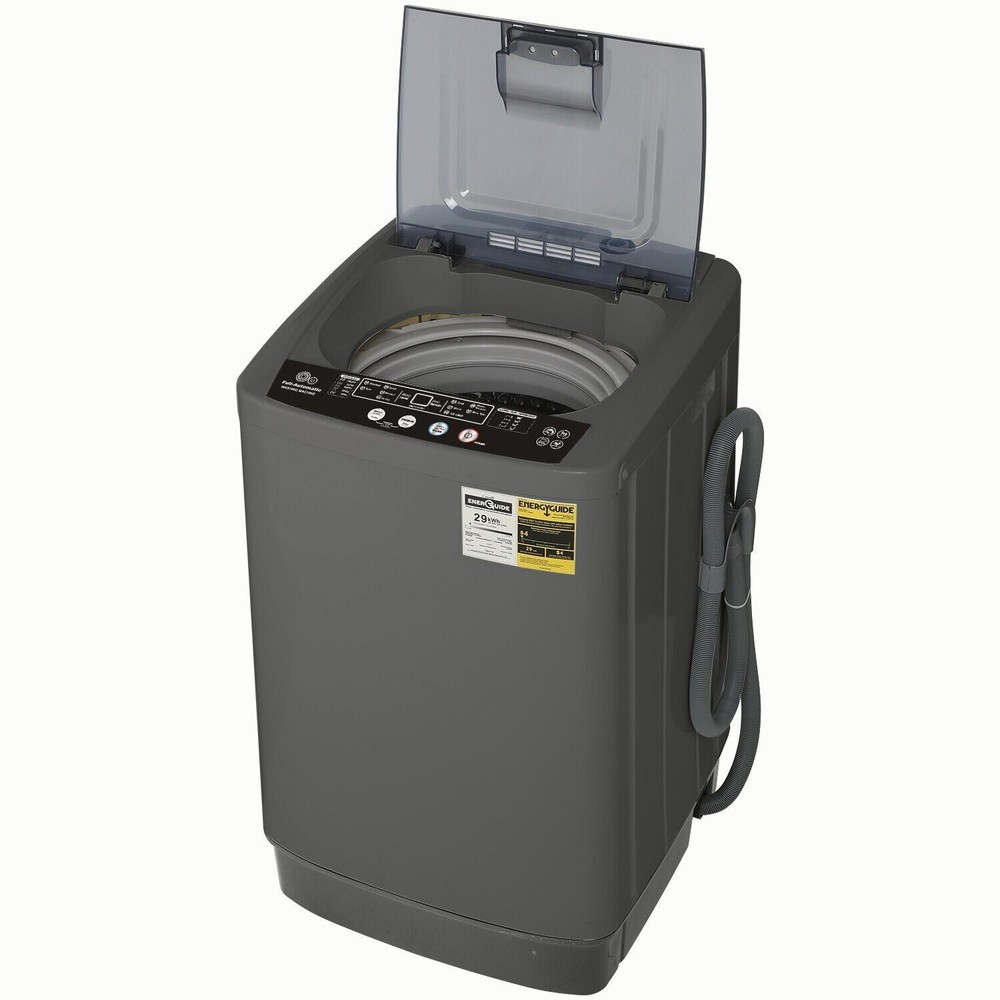 Full Automatic Washing Machine 13.5Lbs Compact Laundry Washer with Drain Pump