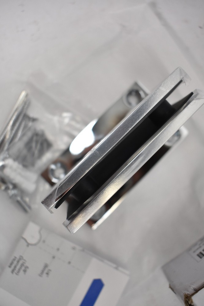 Genesis Square Hinge Full Back 5° Positive Close Polished Chrome Finish GEN5FCH