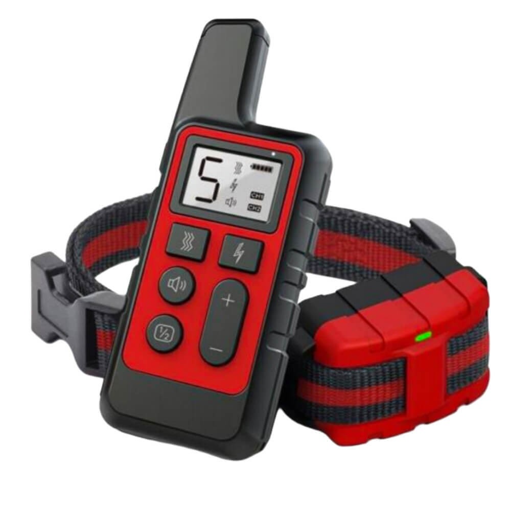 Remote Control Dog Training Collar Waterproof Electric Shock Red