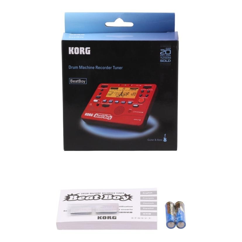 KORG BEAT BOY Drum Machine Recorder Tuner Samplers Red Recode Tuner Effector