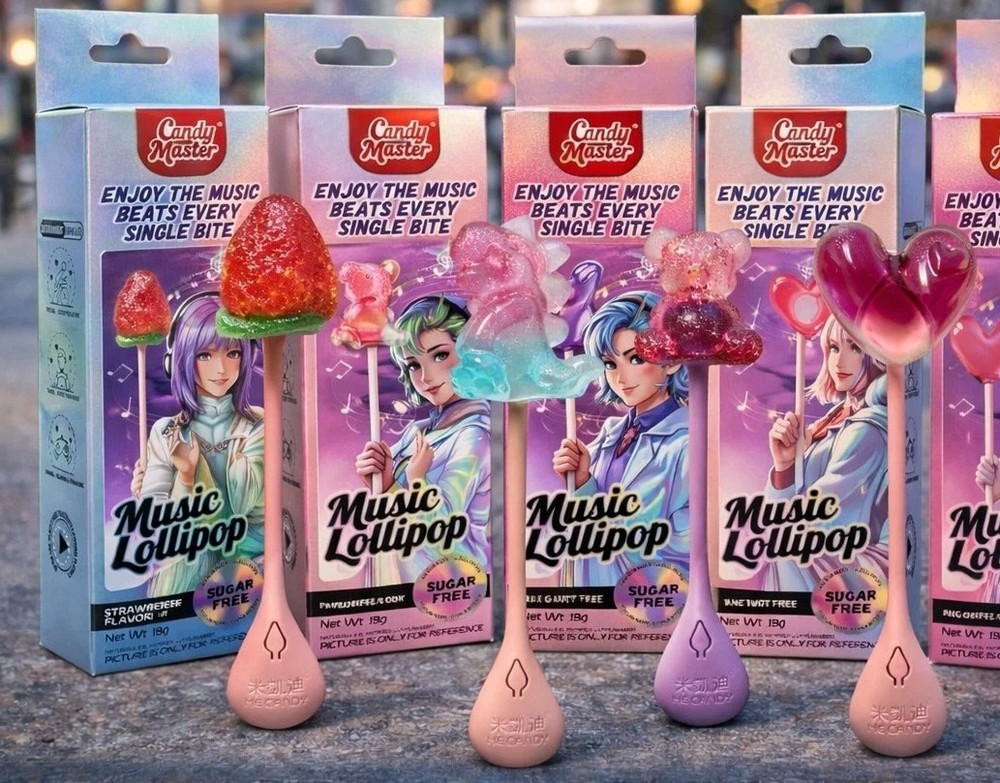 4 Pack 4D Music Lollipops, with Bone Conduction Technology 🍭🍭🍭🍭