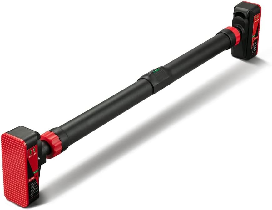 Pull-Up Bar For Door Frame Chin Up Bar Upper Body Workout Adjustable Width Black