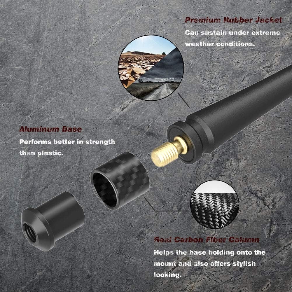 Antena Compatible Con Ford F150 2009-2025 | 7 Pulgadas Caucho Flexible Nuevo