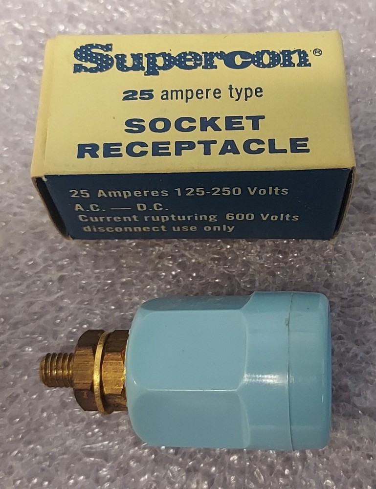 '1 PIECE' - PN# RS25GBL - SUPERCON - SOCKET RECEPTACLES