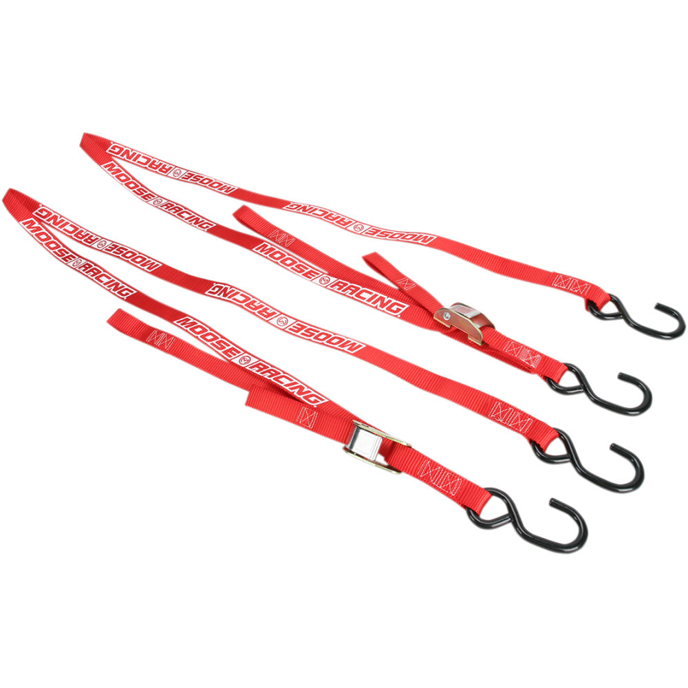 Moose Racing Soft-Tie Tie-Downs - Red | 3920-0303